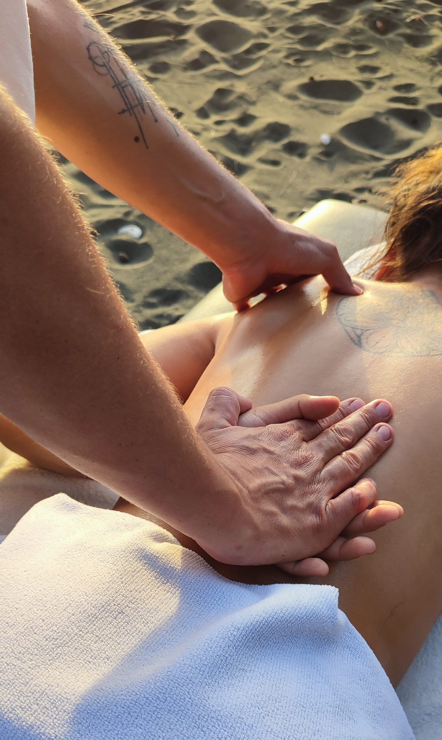 Massage sur la plage